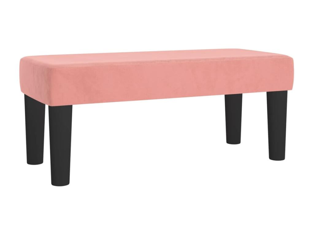 Upholstered bed base with mattress, Pink, 90x200 cm, Velvet, 63246ITZA