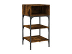 Smoked oak bedside table 35x34.5x70 cm engineered wood 36072XNKH