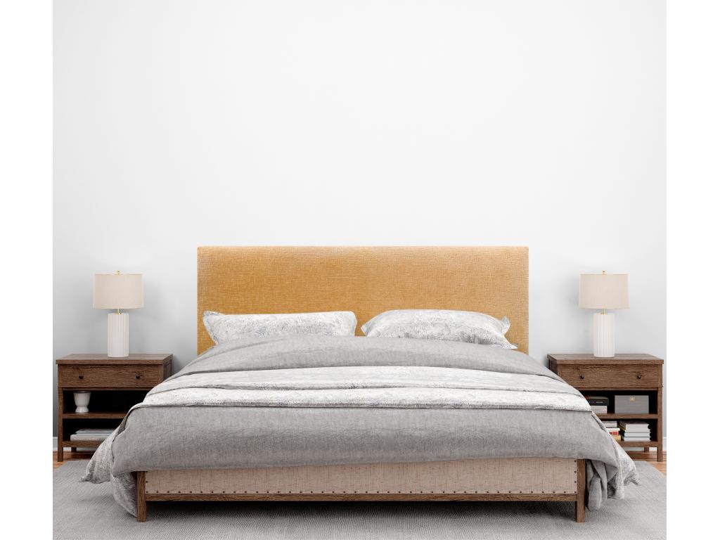 Sunmeub Natural Wool Headboard 145x50cm for 140/135cm Bed - Mustard 16647CUDV