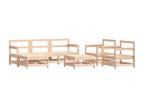7-piece garden furniture set, solid pine wood, 90907GPUZ