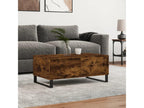 Smoked Oak Coffee Table 90x50x36.5 cm Engineered Wood 76111BGAY
