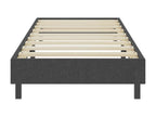 Dark Grey Fabric Mattress and Upholstered Bed Base Set 80x200 2 67523OSTE