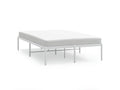 White metal bed frame 135x190 cm 35207HOOW