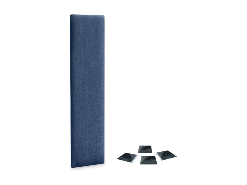 Homeboisstore Set of 1 Self-adhesive Linen Wall Panel, Sound Absorption, Shock Protection and Headboards, Navy Blue, 60x30cm x1 88179DCDH