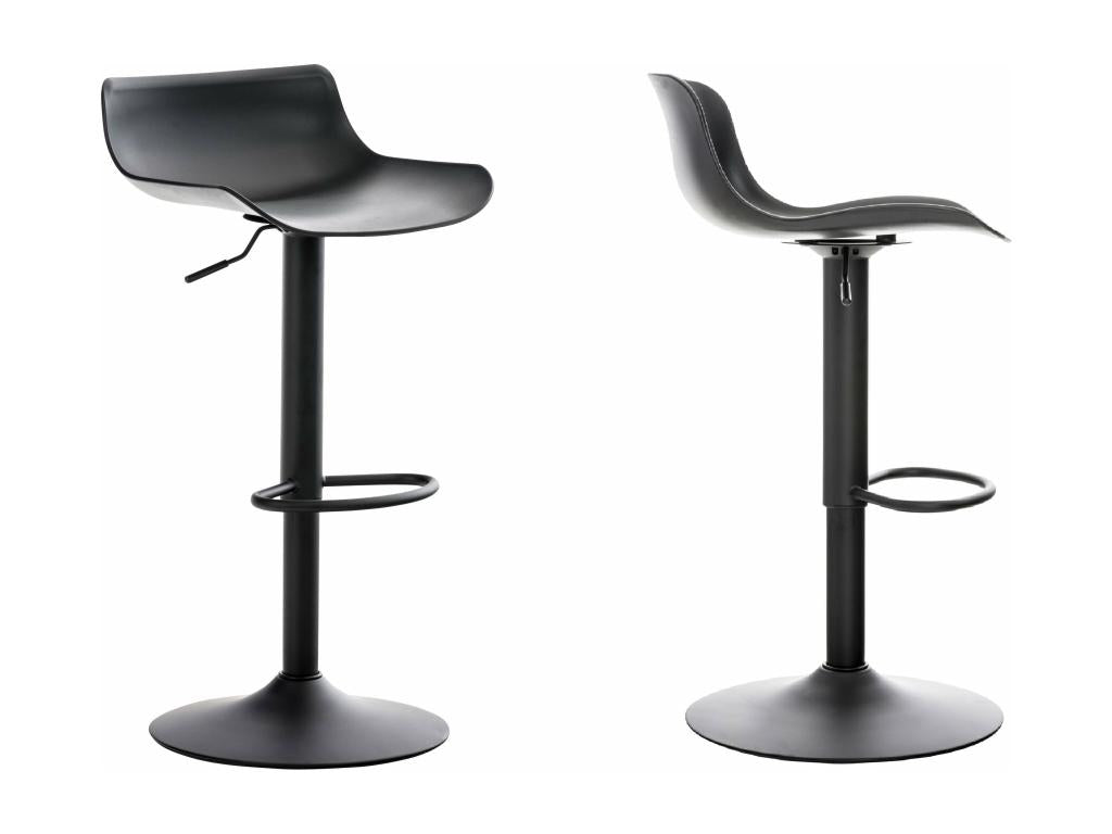 Set of 2 silver metal stools 43x44x75 cm 10 0000312 73180CSOB