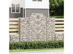 Arched gabion basket 200x50x160/180 cm Galvanized iron 92534ZWXK