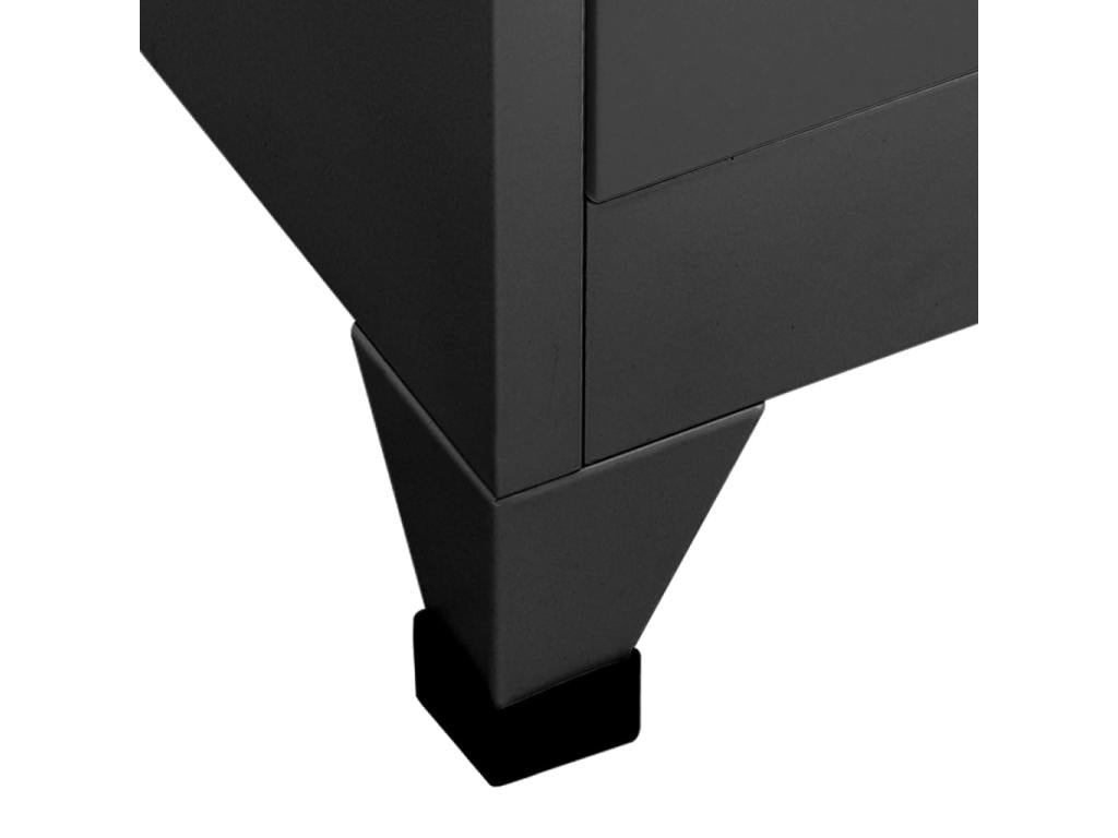 Anthracite Locker Cabinet 90x40x180 Steel 2 91663YUXX