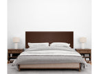 Sunmeub Smooth Faux Leather Headboard 150x105cm with Legs for 150cm Beds - Chocolate 39383LYOQ