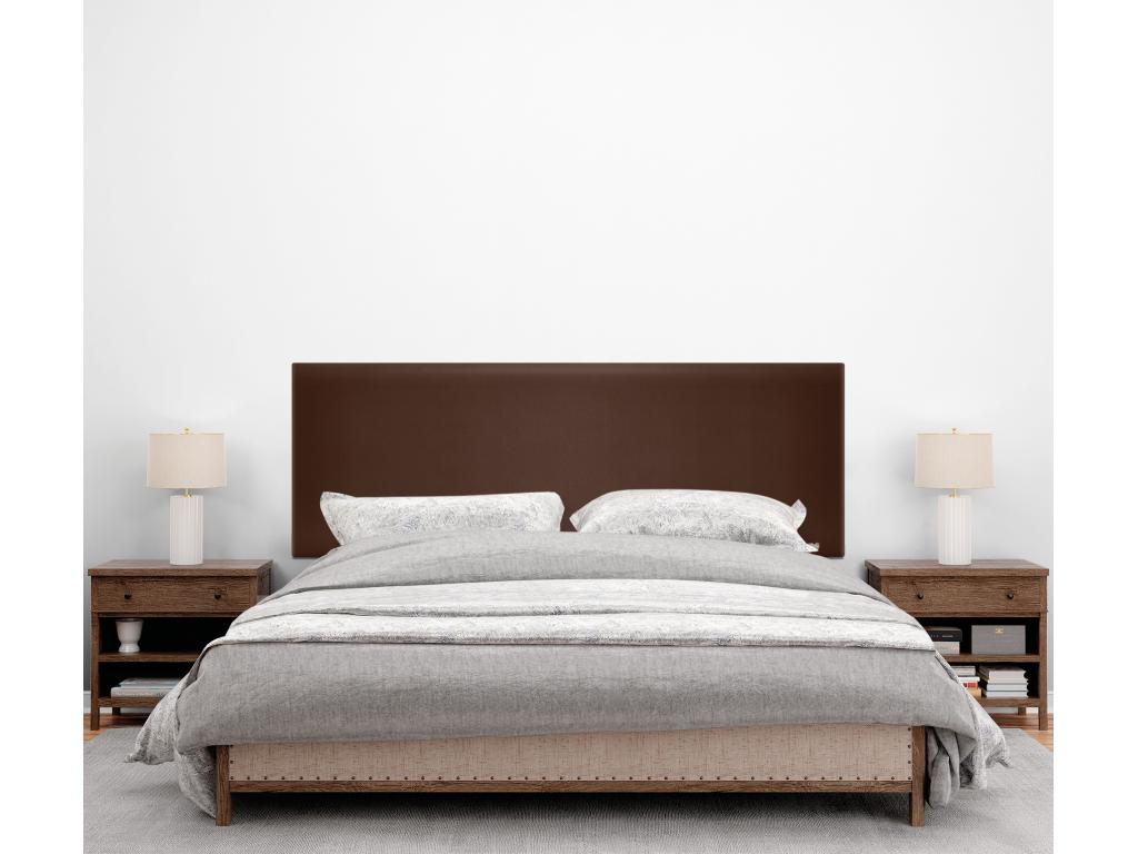 Sunmeub Smooth Faux Leather Headboard 150x105cm with Legs for 150cm Beds - Chocolate 39383LYOQ