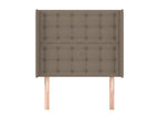Sunmeub Headboard with Wings 83x16x118/128 cm Fabric 29086CCGB