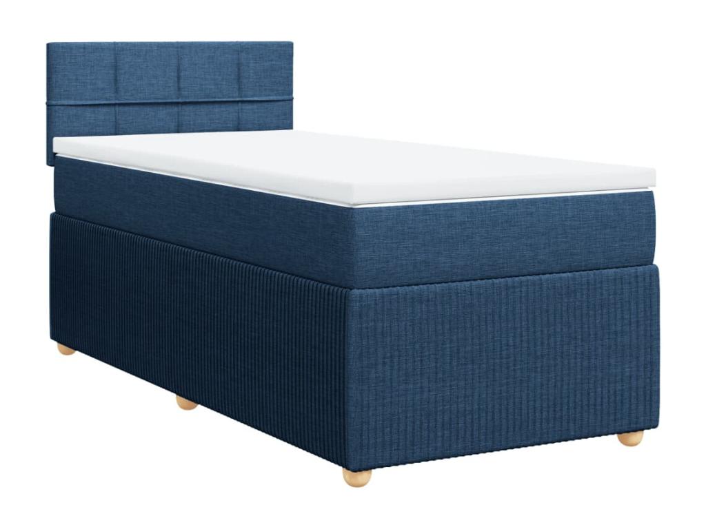 Sunmeub bed base with mattress, blue, 90x200 cm, fabric, 07611QVTW