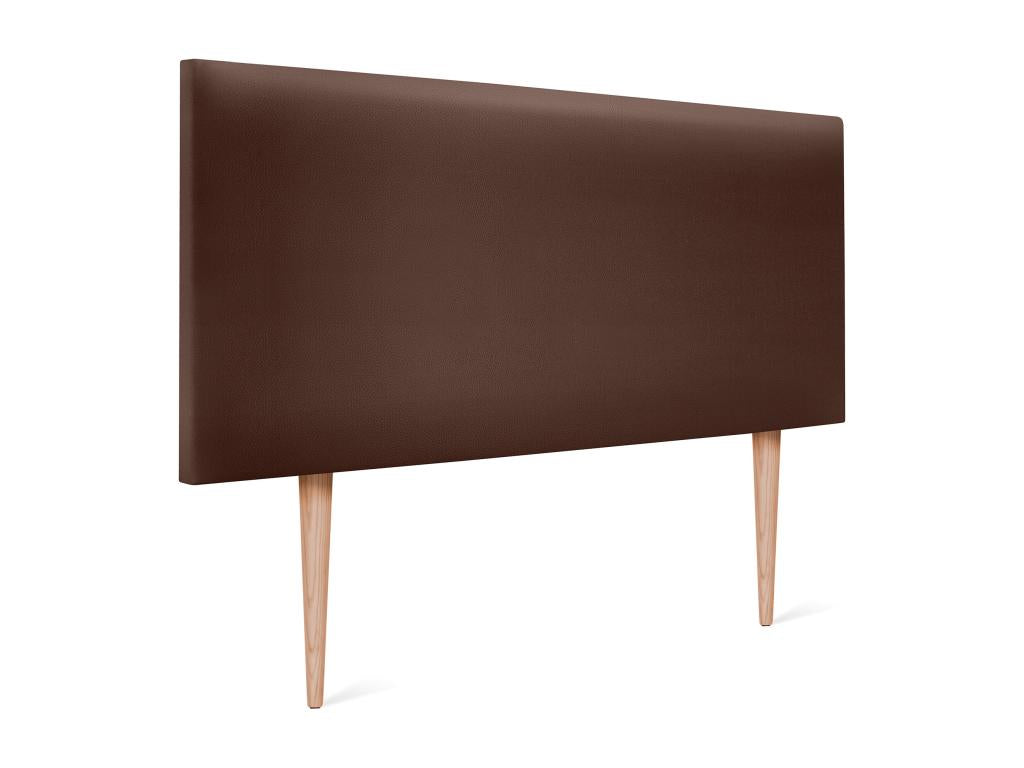 Sunmeub Smooth Faux Leather Headboard 95x105cm with Legs for 90cm Beds - Chocolate 27744DWHQ