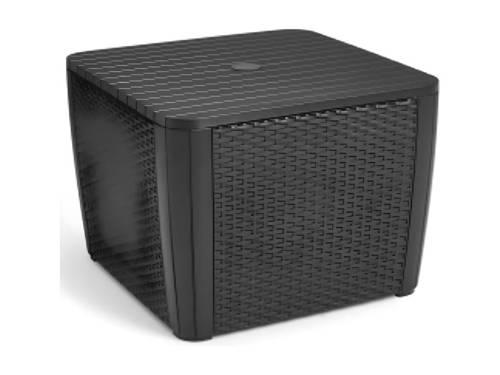 Sunmeub garden side table with parasol hole, Graphite 85226YCVI