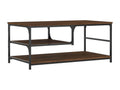 Brown oak coffee table 90x49x40 cm engineered wood 26986BZNI