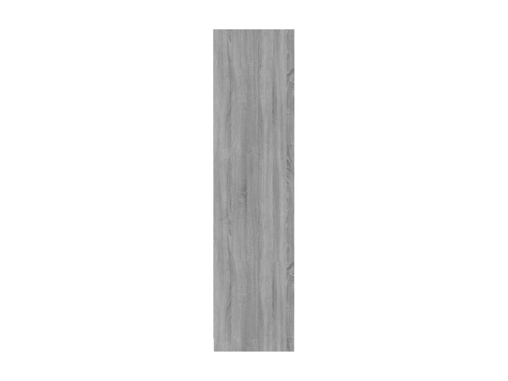 Sunmeub Grey Wardrobe 100x50x200 cm Engineered Wood 73681GGWG