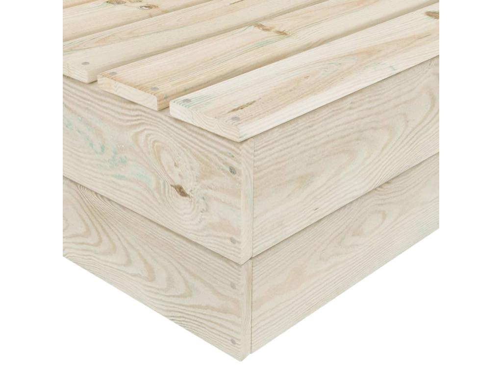 Sectional central sofa made of pallet wood, impregnated spruce, 14500NVTR