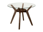 Homeboisstore round table in oak or walnut – Homeboisstore perfect for charm and natural style – Brown color – Diameter 100 cm 87217IGXC