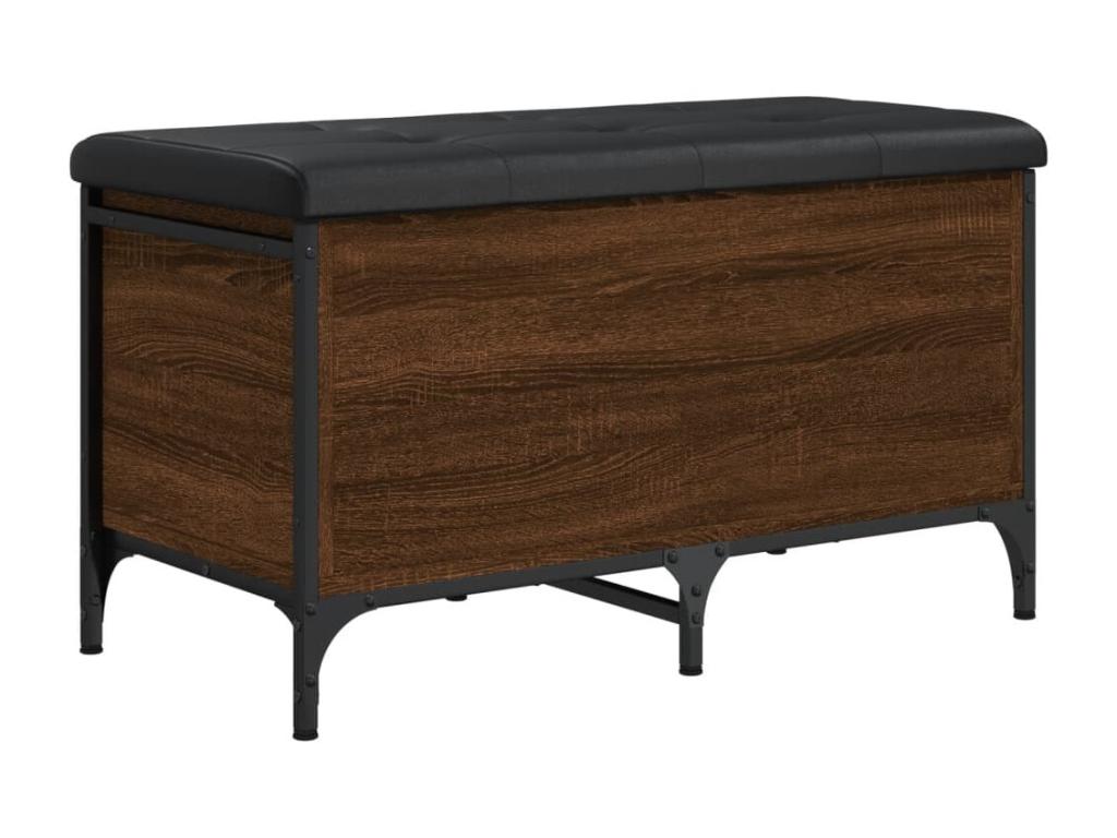Brown oak storage bench 82x42x45 Engineered wood 23762RZOI