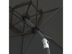 3m tiltable straight parasol with 4 grey aluminum weighted bases - Sunmeub 18910YLPC