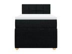 Sunmeub bed base with mattress, black, 90x190 cm, fabric, 22515NFPA