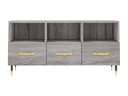Sunmeub TV stand, grey, 102x36x50 cm, engineered wood, 53646GQLG