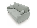 Sunmeub Modern Sofa in Soft Waterproof Fabric T03 140 cm Light Grey 69486MZRJ