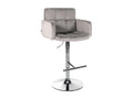 Bar stool - Velvet / Metal - Grey - Los Angeles 02898YFQB