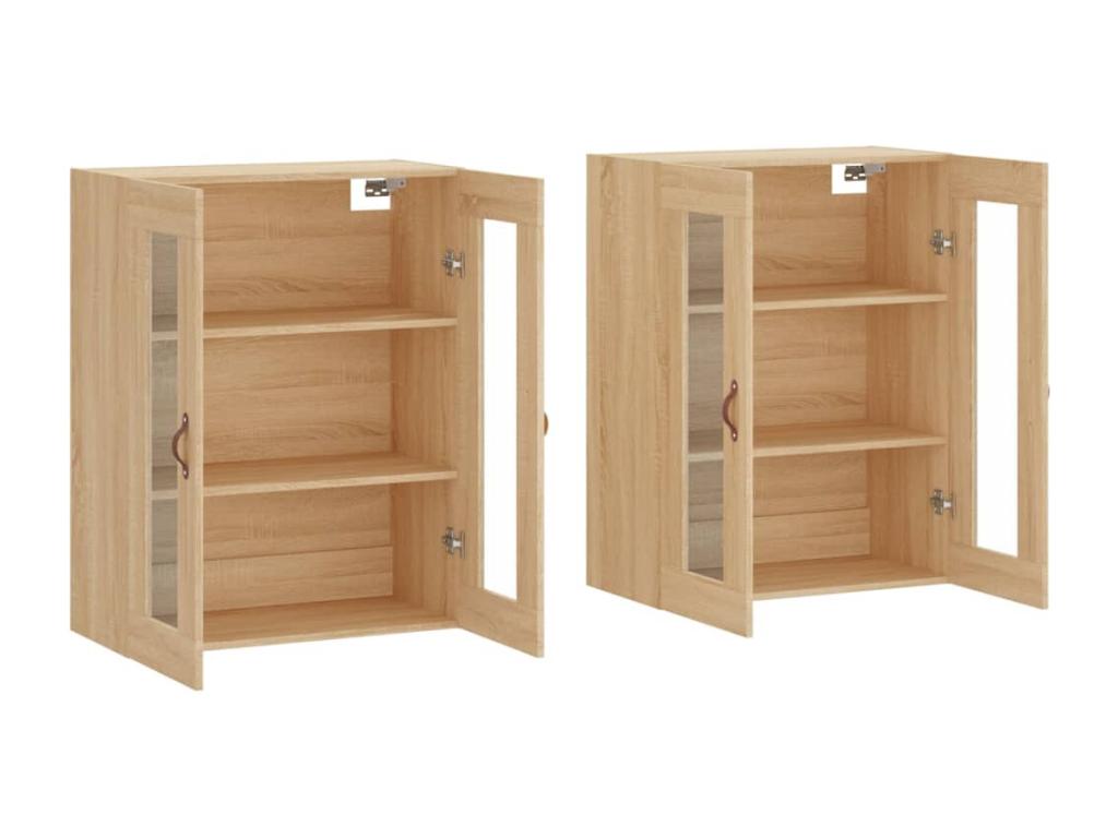 Sunmeub engineered wood oak 2-piece wall cabinets 36703SGBV