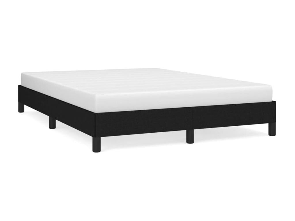 Bed frame Black 140x190 cm Fabric 49898RXTO