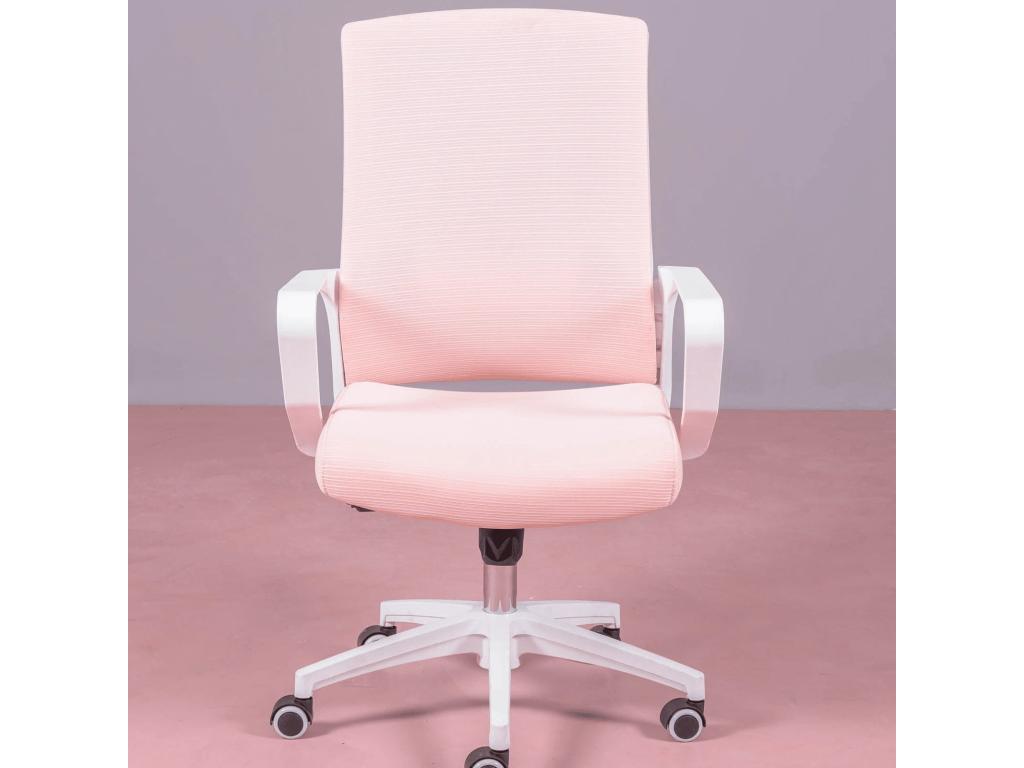 Ergonomic office chair with sunshade and armrests - Mesh - Pink 96911NCQL