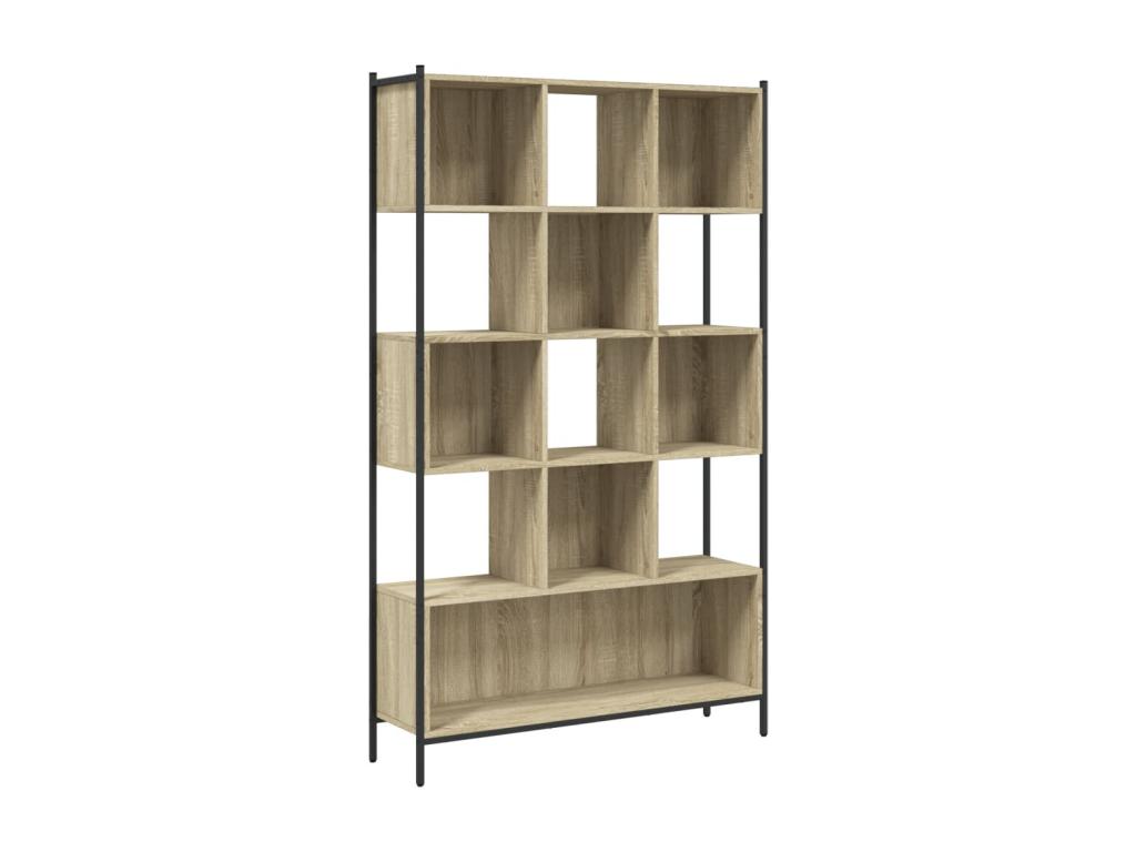 Sunmeub oak bookcase 102x28x172 engineered wood 84590SDNT