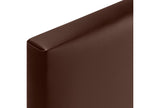 Sunmeub Smooth Faux Leather Headboard 150x105cm with Legs for 150cm Beds - Chocolate 39383LYOQ