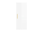 Glossy white wall cabinet 34.5x34x90 cm 10823VRSN