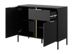 Sunmeub Chest of Drawers COD104 2D1D 104x40x82 Black 89247HUWP