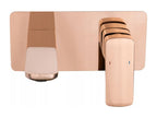 CUBIC ROSE GOLD BUILT-IN BASIN MIXER TAP 39989SLGA