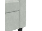 3-seater sofa, light grey, 180 cm, velvet, 27441JMGT