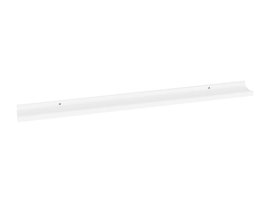 Wall shelves, 4 pcs, White, 100x9x3 cm, 89885PSYJ