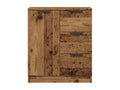 Reclaimed wood sideboard 60x30x70 cm engineered wood 18363TMSB