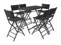 Black folding dining set 46x58x105 cm 02 0014943 41664HEEU