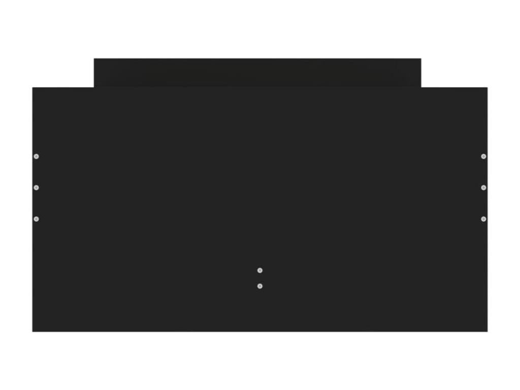 Black bed frame with drawers 90x190 90402UVNJ