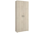 Wardrobe made of melamine-coated particleboard in natural oak finish - Length 77.4 x Depth 35.3 x Height 190.2 cm 34390FMSB