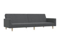 Light grey fabric 2-seater sofa bed 23271HPFW