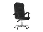 Black Faux Leather Reclining Office Chair 55680FCUM