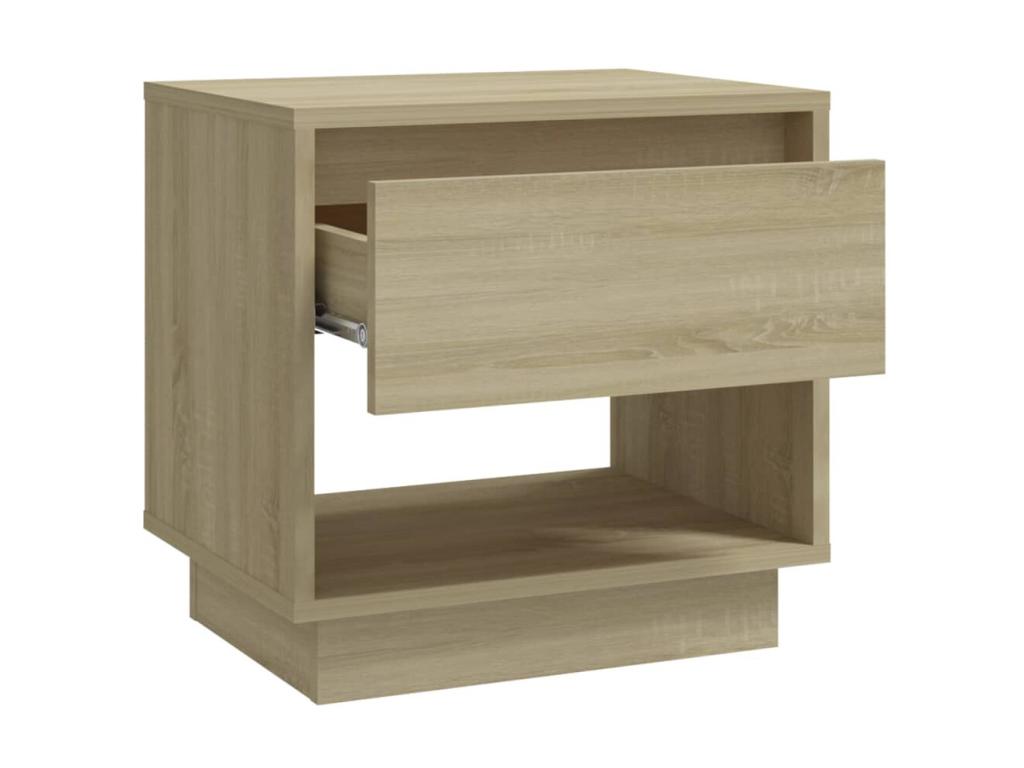 Sunmeub Oak Bedside Tables, 2 Pieces, 45x34x44 cm, 31954GWRA