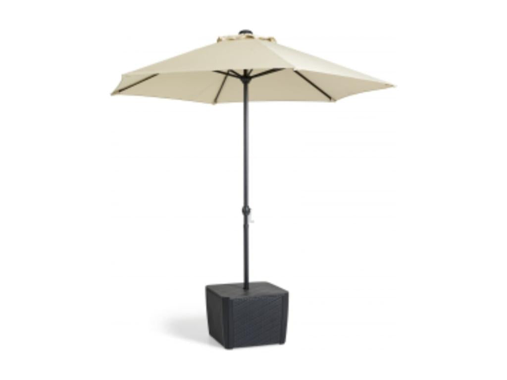 Sunmeub garden side table with parasol hole, Graphite 85226YCVI