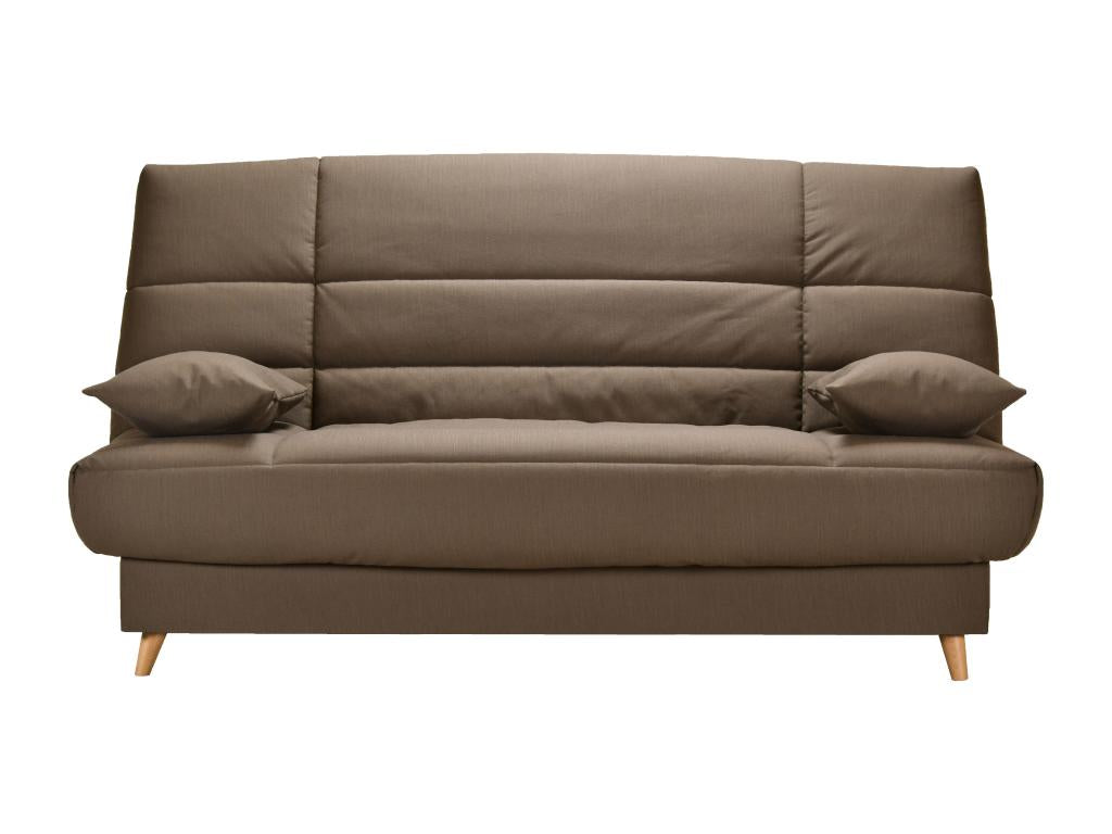 Sunmeub fabric bench 130x190 with 13cm Sunmeub mattress and Sunmeub storage - Grey 71200JOND