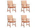 Sunmeub Solid Wood Outdoor Dining Chairs, Set of 4 with Cushions 86322EWOR