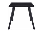 Black dining table 180x90x75 cm Tempered glass 90351NERZ