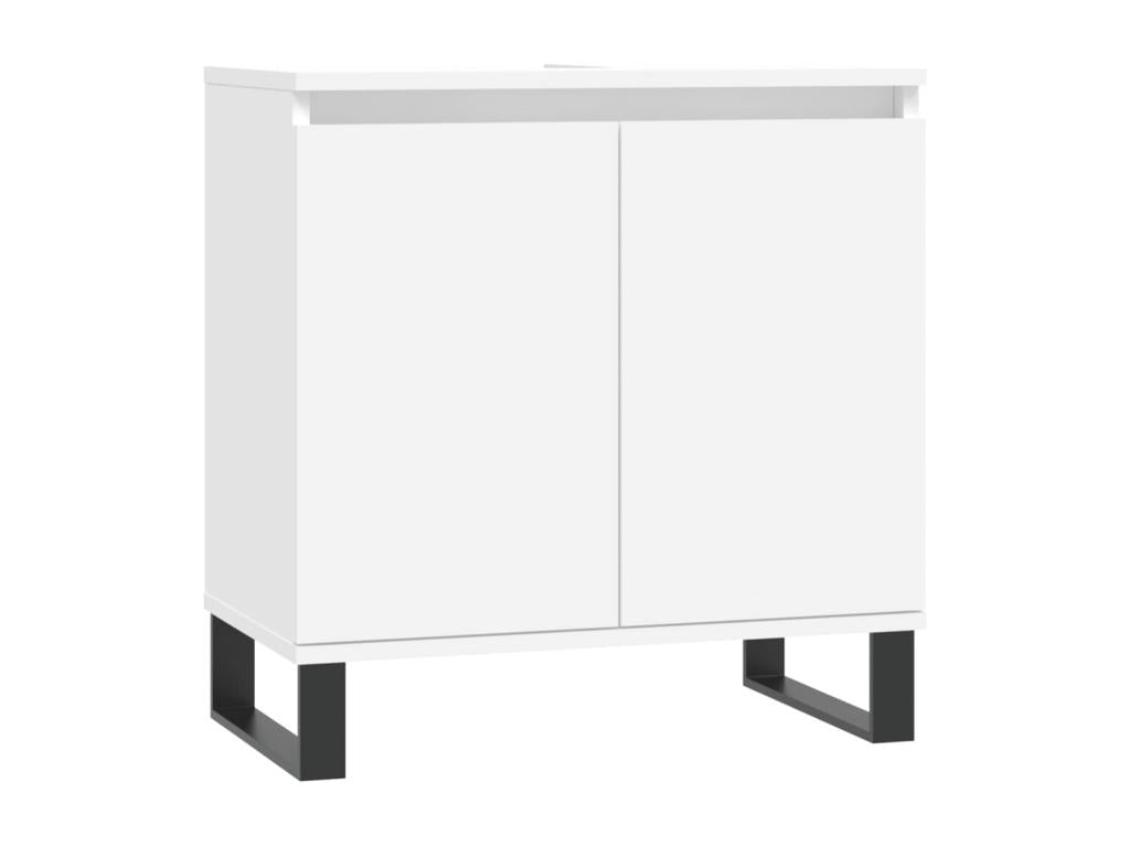3-piece bathroom cabinet set, white engineered wood, 24311IZFW