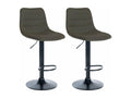 Set of 2 silver metal stools 45x46x89 cm 10 0004312 73981AJHB